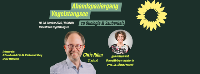 Einladung zum Abendspaziergang: Ökologie & Sauberkeit Vogelstangsee
