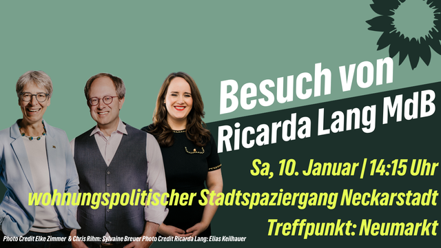 Ricarda Lang in der Neckarstadt