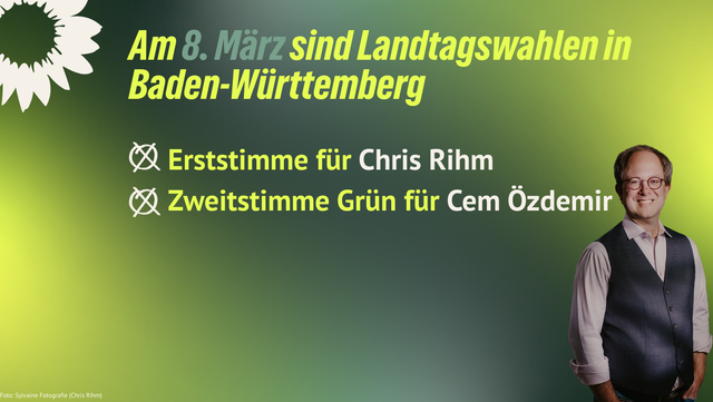 BEIDE Stimmen GRÜN am 8. März